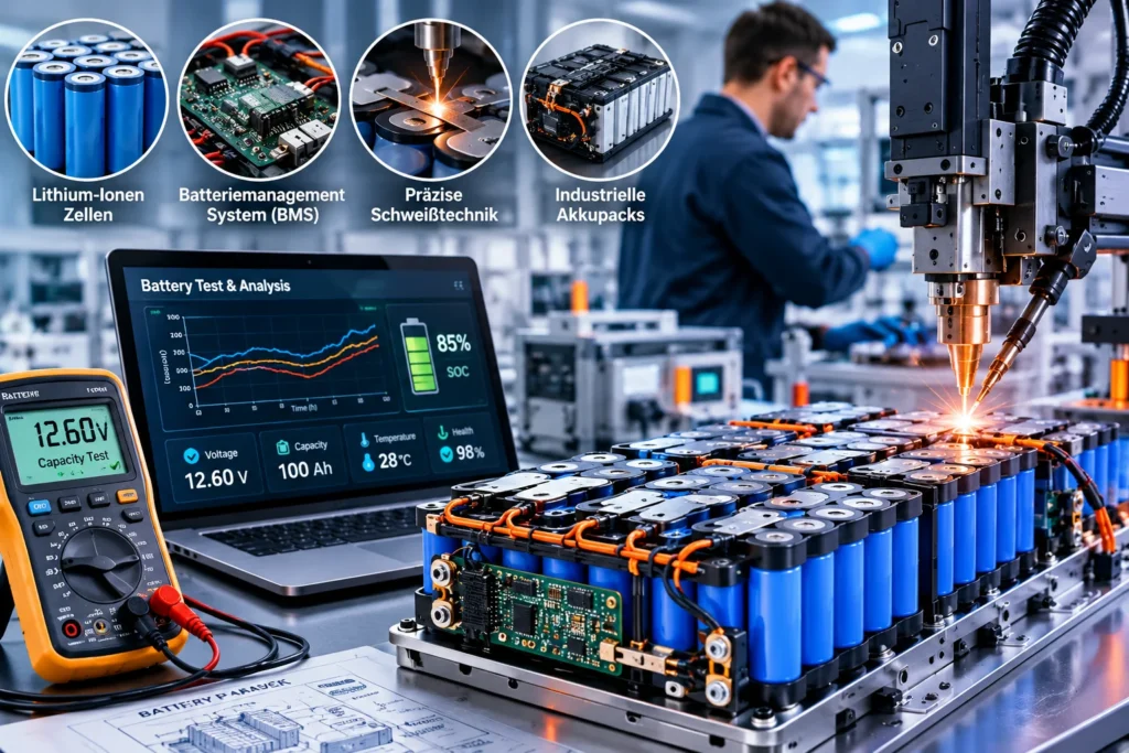 Batterietechnik: Aufbau, Fertigung und moderne Batteriesysteme